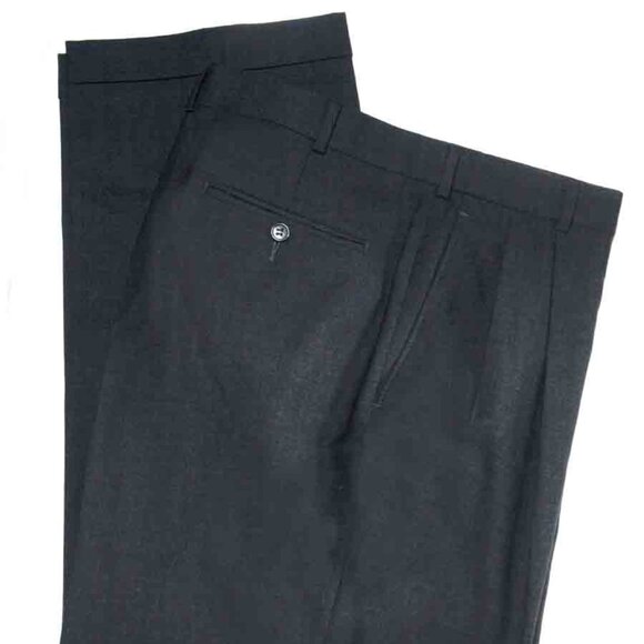 Brooks Brothers Dress Pants Gray Pleated Wool Blend Men's Size 36 X 32 - Picture 1 of 2